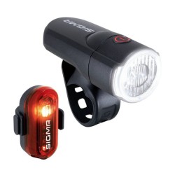 Outlet zestaw oświetlenia rowerowego SIGMA AURA 30 + CURVE 15970 15/29 h