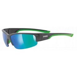 Okulary przeciwsłoneczne Uvex SportStyle 215 UV400 sportowe Czarno-Zielone
