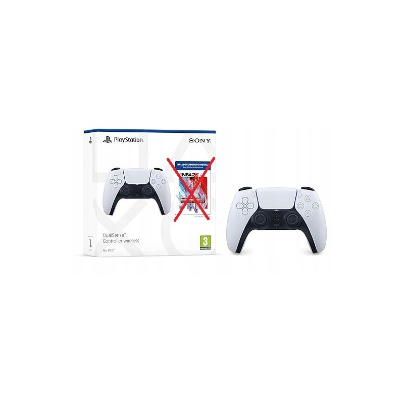 Outlet Gamepad Bezprzewodowy do konsoli PS5 SONY DualSense V2 biało czarny Outlet Gamepad Bezprzewodowy do konsoli PS5 SONY DualSense V2 biało czarny