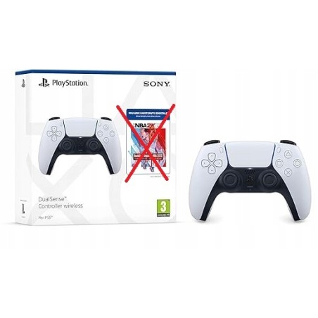 Outlet Gamepad Bezprzewodowy do konsoli PS5 SONY DualSense V2 biało czarny