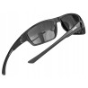 Outlet Okulary sportowe UVEX SPORTSTYLE 230 Black Mat 2216 catS3 elastyczne
