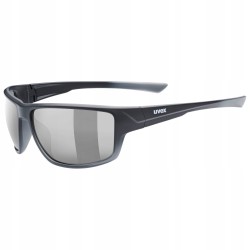 Outlet Okulary sportowe UVEX SPORTSTYLE 230 Black Mat 2216 catS3 elastyczne