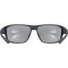 Outlet Okulary sportowe UVEX SPORTSTYLE 230 Black Mat 2216 catS3 elastyczne