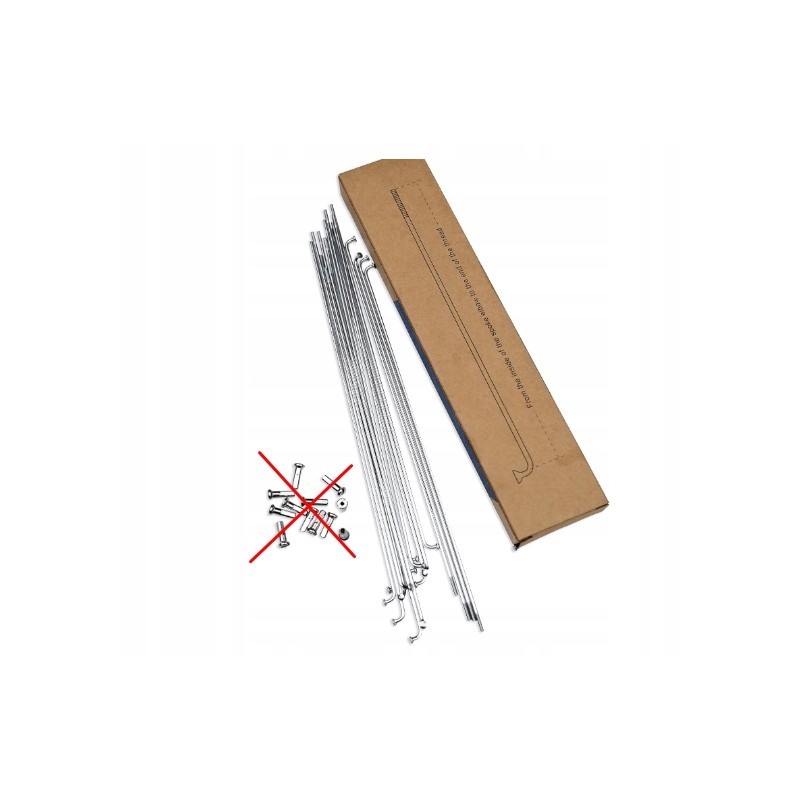LUXU 39 szt szprych rowerowych typu J-Bend 14G ze stali nierdzewnej 205 mm LUXU 39 szt szprych rowerowych typu J-Bend 14G ze stali nierdzewnej 205 mm