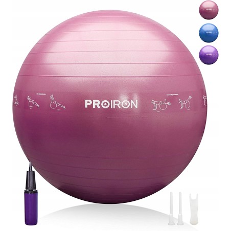 Outlet Piłka do balansowania do ćwiczenia jogi Proiron 55 cm różowa