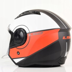 KASK MOTOCYKLOWY LS2 OF616 AIRFLOW II COVER BROWN Otwarty Jet S