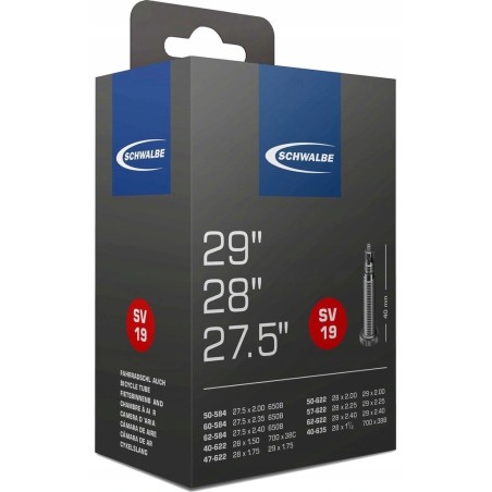 Outlet Dętka rowerowa Schwalbe 27,5, 28, 29 x 2,4 cali długość zaworu 40mm