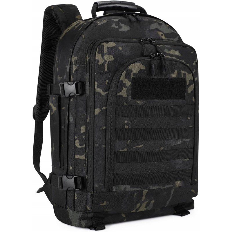 Plecak wojskowy trekkingowy alpinistyczny HUNTVP CAMO 30-50L 60l moro Plecak wojskowy trekkingowy alpinistyczny HUNTVP CAMO 30-50L 60l moro
