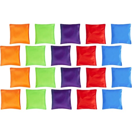 Outlet KreativeKraft zestaw 19 kolorowych BeanBags WORECZKI do zabawy