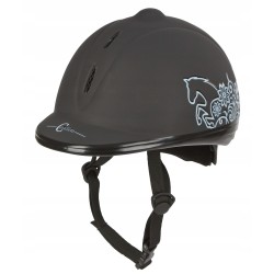 Kask jeździecki Beauty, czarny, 52-55 cm, Covalliero TOCZEK
