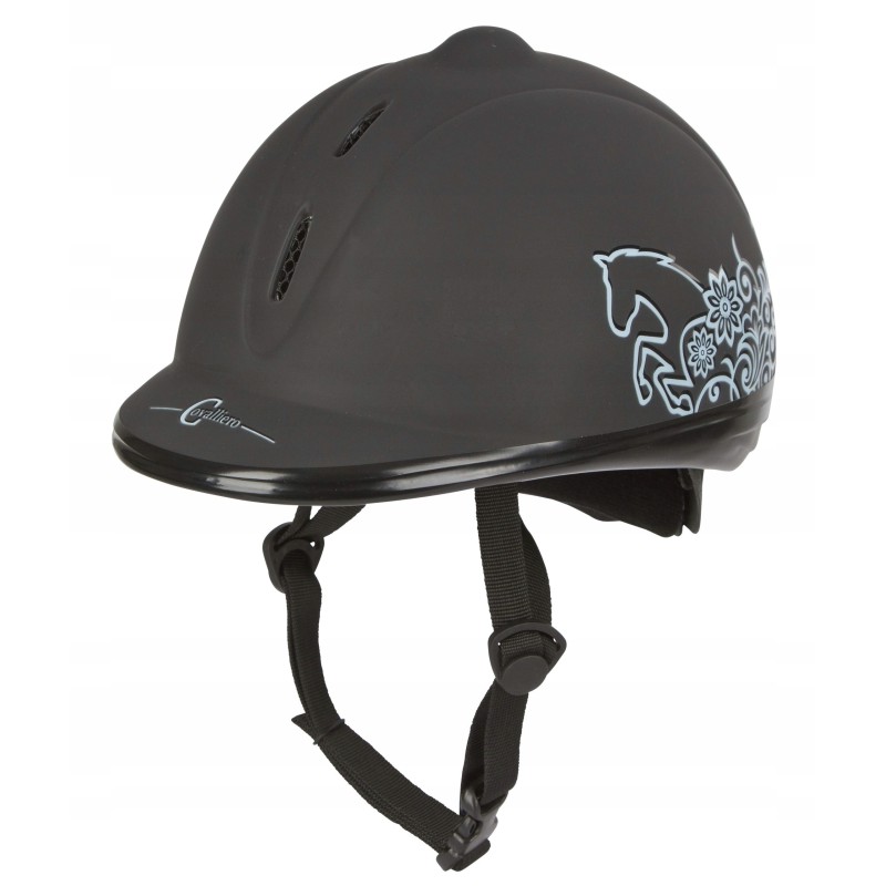 Kask jeździecki Beauty, czarny, 52-55 cm, Covalliero TOCZEK