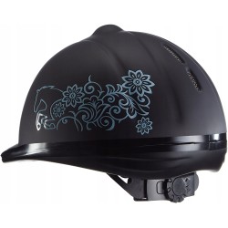 Kask jeździecki Beauty, czarny, 52-55 cm, Covalliero TOCZEK