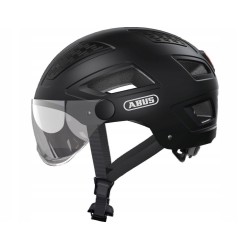 ABUS Kask miejski Hyban 2.0 ACE rowerowy z wizjerem, światłem ABS XL 58-63