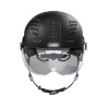 ABUS Kask miejski Hyban 2.0 ACE rowerowy z wizjerem, światłem ABS XL 58-63