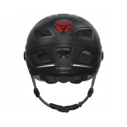 ABUS Kask miejski Hyban 2.0 ACE rowerowy z wizjerem, światłem ABS XL 58-63