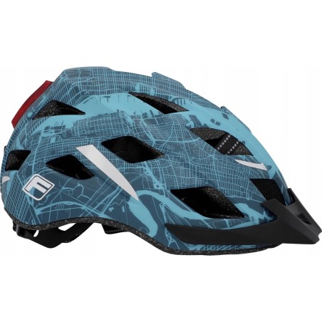 Kask rowerowy FISCHER Urban Plus NY, S/M, 52-59 cm, niebieski