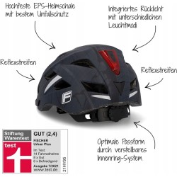 Kask rowerowy FISCHER Urban Plus NY, S/M, 52-59 cm, niebieski