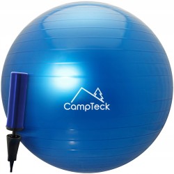 Outlet CAMPTECK U6764 PIŁKA GIMNASTYCZNA 65cm z pompką w zestawie niebieska
