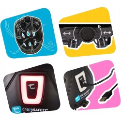 Kask rowerowy Crazy Safety Crazy r. S