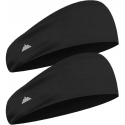 Outlet 2 x sportowa opaska na głowę dla mężczyzn szer 10 cm uniwersalny