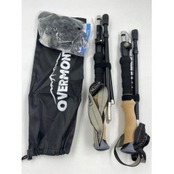 Outlet Overmont Kijki trekkingowe z włókna węglowego składane regulowane