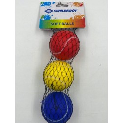Schildkröt Funsports 970046 piłka tenisowa 3sztuki niebieska czerwona zółta