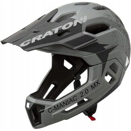 KASK ROWEROWY CZARNY CRATONI C-MANIAC 2.0 MX MTB ROZM. 58-61
