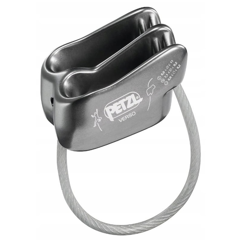 Outlet Przyrząd asekuracyjno-zjazdowy Petzl Verso D019AA00 szary Outlet Przyrząd asekuracyjno-zjazdowy Petzl Verso D019AA00 szary