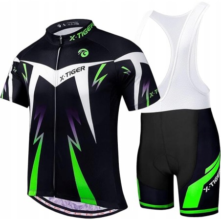 Outlet X-TIGER Męski letni strój rowerowy z krótkim rękawem zestaw r.3XL