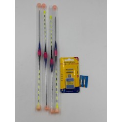 NAVESO Zestaw 4 spławików wędkarskich LED 1,4/1,8/ 2,0/2,2 g z diodą LED