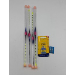 NAVESO Zestaw 4 spławików wędkarskich LED 1,4/1,8/ 2,0/2,2 g z diodą LED