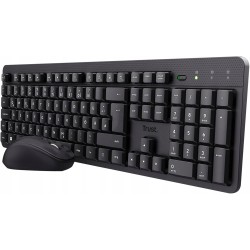 Outlet Trust YmoII Silent Keyboard Mouse Set Bezprzewodowy hiszpański układ