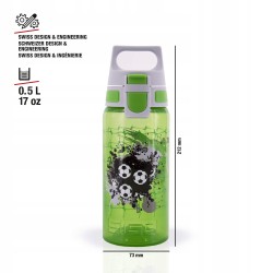 Outlet Butelka dziecięca piłka nożna pojemność 0,5l zielony SIGG OPIS
