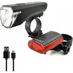 Outlet Nean LED Akumulatorowy Zestaw Oświetleniowy Rowerowy przód tył OPIS
