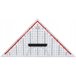 Rumold Trójkąt TZ i geometryczny 1158 32,5 cm przezroczyste do szkoły OPIS