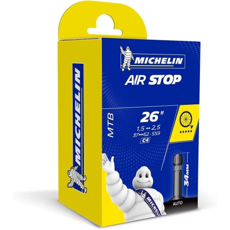 Outlet Michelin Airstop 35 Butyl AV do rozmiaru koła 26 cali 1.85-2.40 C4