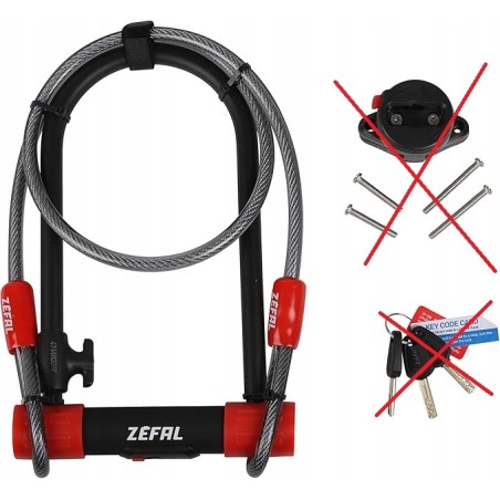 Outlet Zefal 4944B K-Traz U13 & Cable U-LocK 115 x 230mm / 120cm OPIS