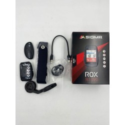 Outlet Licznik rowerowy bezprzewodowy Sigma Sport ROX 11.1 EVO Black HR SET