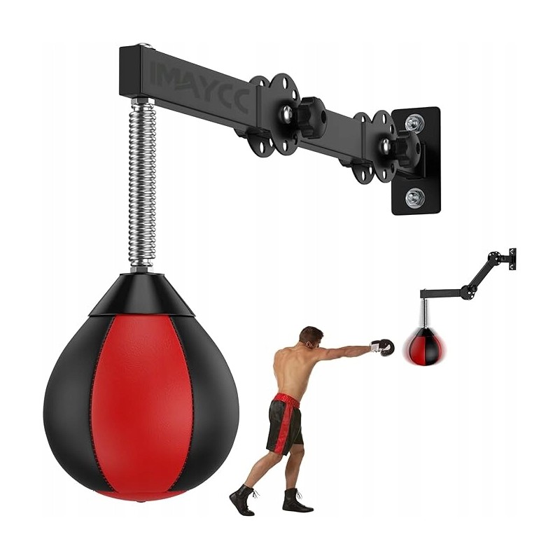 IMAYCC Speed Bag Boxing uchwyt z regulacją wysokości i worek bokserski OPIS
