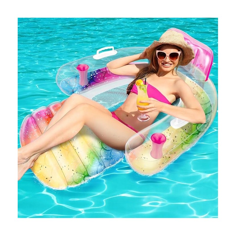 Popolic Air Mattress Pool Wodny hamak Krzesło do pływania z zagłówkiem OPIS Popolic Air Mattress Pool Wodny hamak Krzesło do pływania z zagłówkiem OPIS