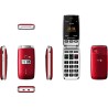 Telefon komórkowy Doro 413 16 MB / 32 MB czerwony