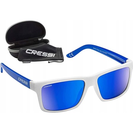 Outlet okulary przeciwsłoneczne Cressi Unisex-Adult Bahia Floating białe
