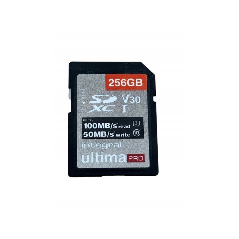 Outlet Karta pamięci SDXC Integral INSDX pojemność 256 GB 100/50V30
