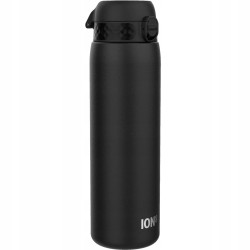 Outlet Butelka ION8 Stainless Steel 1200ml czarna szczelna BPA Free OPIS