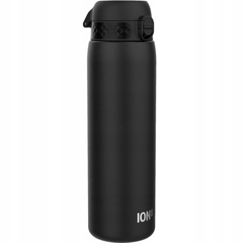 Outlet Butelka ION8 Stainless Steel 1200ml czarna szczelna BPA Free OPIS