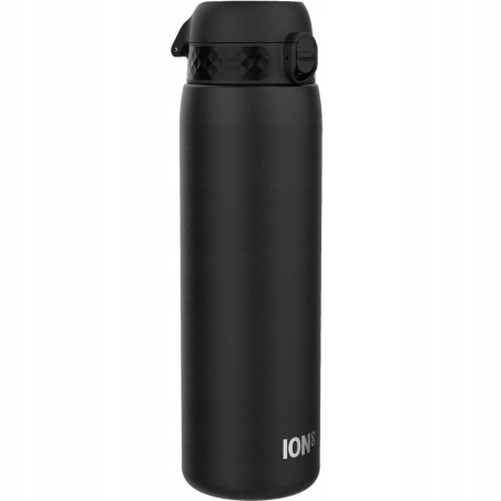 Outlet Butelka ION8 Stainless Steel 1200ml czarna szczelna BPA Free OPIS