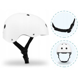Kask rowerowy dla dzieci Lionelo Helmet biały
