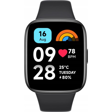 USZKODZONY Smartwatch Xiaomi Redmi Watch 3 Active Black 183 OPIS