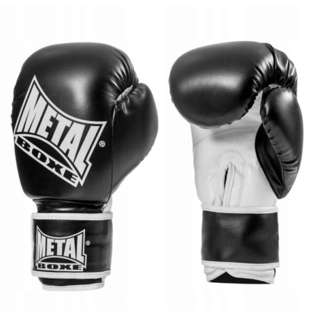 Outlet Rękawice bokserskie Gants Entrainement Metal boxe 8 oz czarne OPIS
