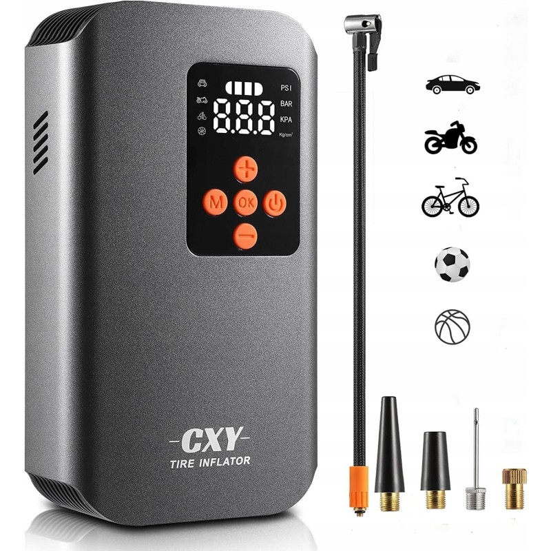 Outlet Akumulatorowa pompka elektryczna Cxy Tc17 czarny z latarką 7500mAh Outlet Akumulatorowa pompka elektryczna Cxy Tc17 czarny z latarką 7500mAh